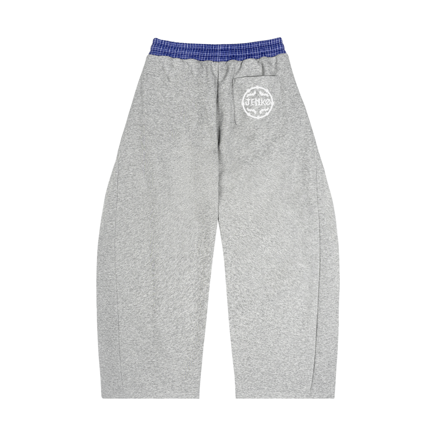 Plaid Waistband Barrel Sweatpants