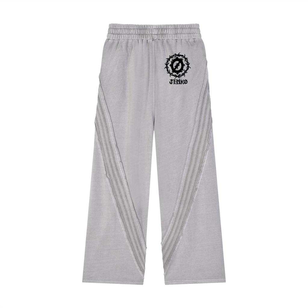 Snow Washed Tape Raw Edge Sweatpants
