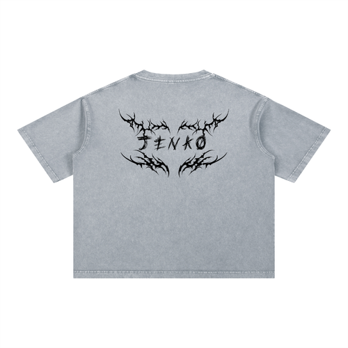 Mineral Wash Boxy Cotton T-Shirt