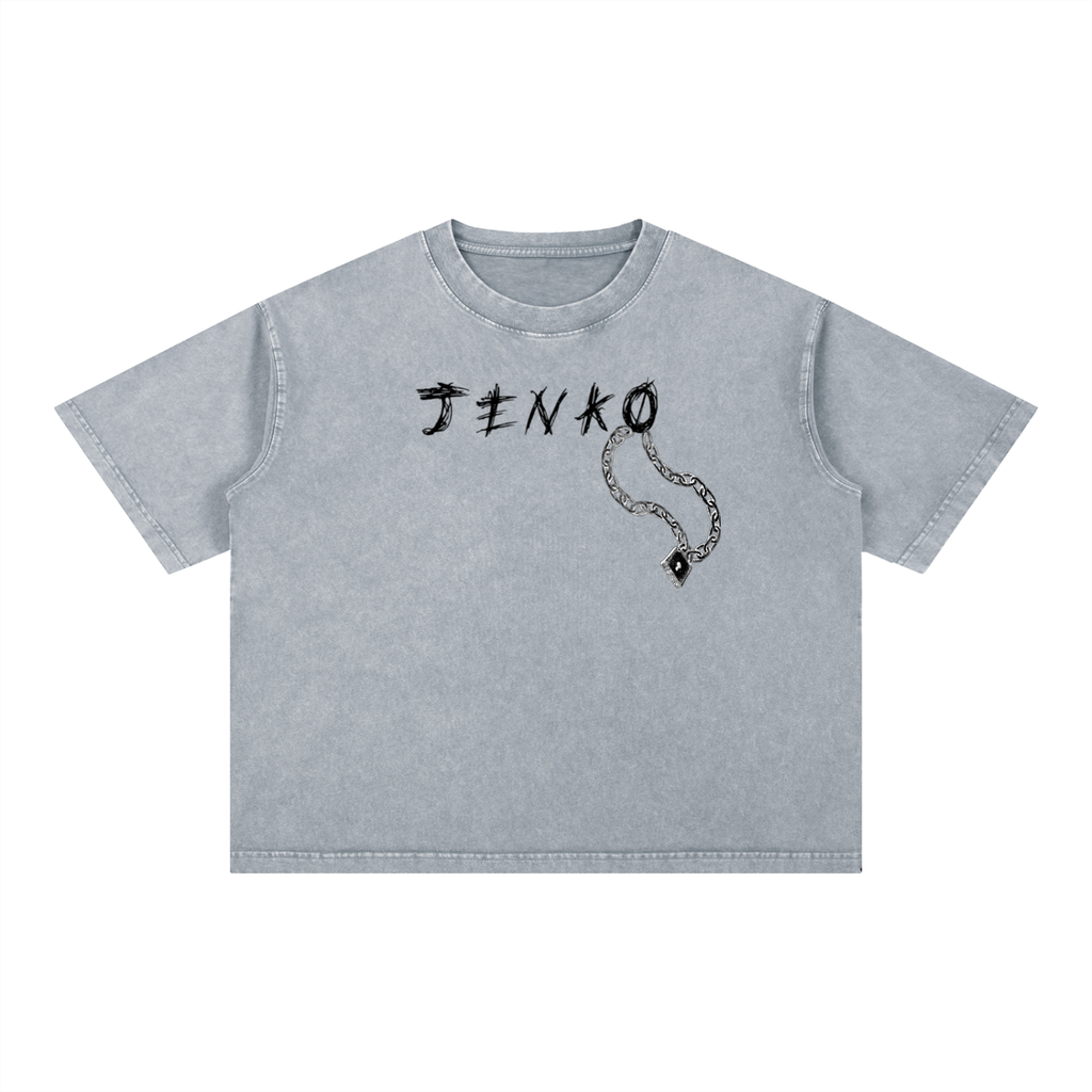 Mineral Wash Boxy Cotton T-Shirt